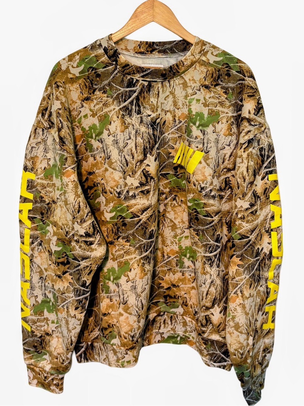 NWT Tillys NASCAR Woodland Camo Crewneck Sweatshirt Men’s 2X (oversized)